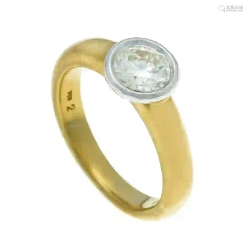 Diamond ring GG / WG 750/000 with
