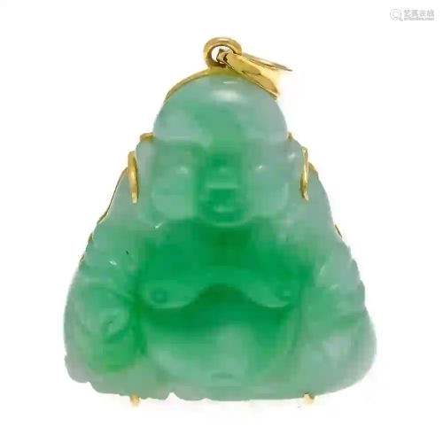 Jade pendant GG 750/000 with a fin