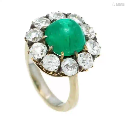 Emerald old European cut diamond r