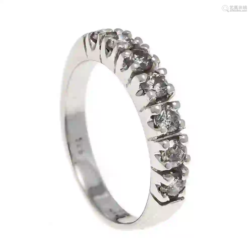 Diamond ring WG 585/000 with 9 bri