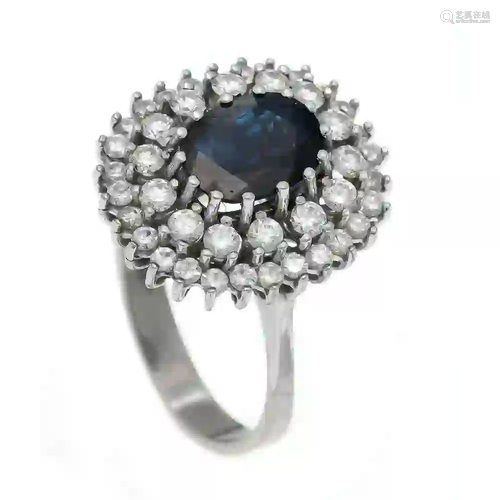 Sapphire and brilliant ring WG 585