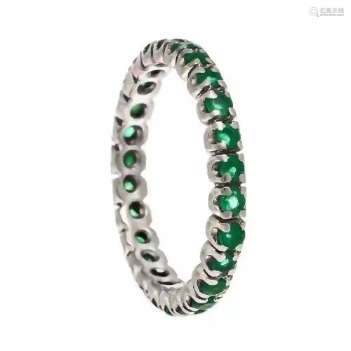 Memory emerald ring WG 750/000 wit