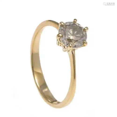 Diamond ring, gold ring 585/000 wi