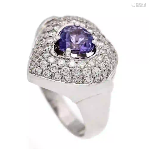 Tanzanite diamond ring WG 585/000