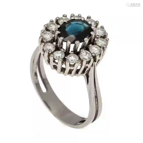 Sapphire and brilliant ring WG 585