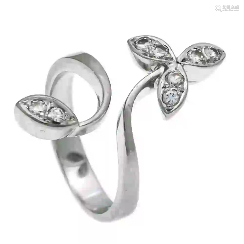 Diamond ring WG 585/000 with 8 bri