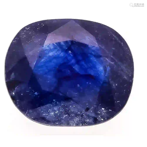 Sapphire 9.78 ct, oval fac., 13.3