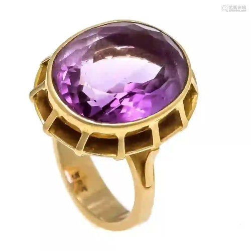 Amethyst ring GG 585/000 with an o