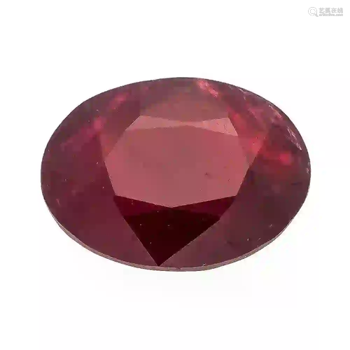 Natural ruby 3.03 ct, dark purplis