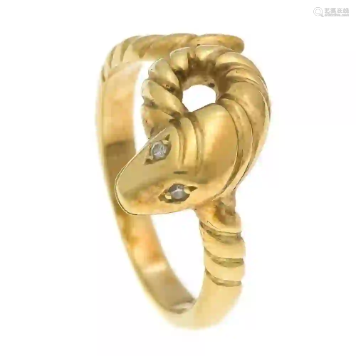 Diamond snake ring GG 585/000 with
