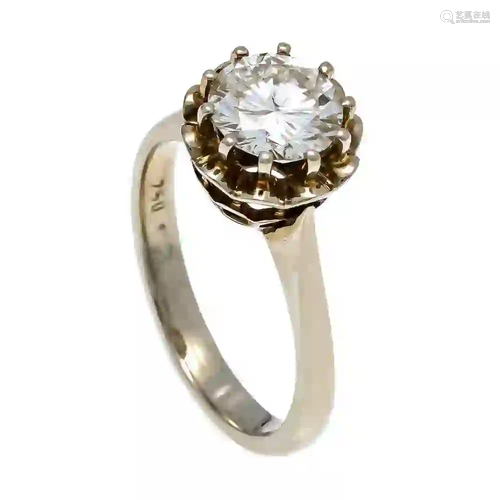 Diamond ring WG 750/000 goldsmith'