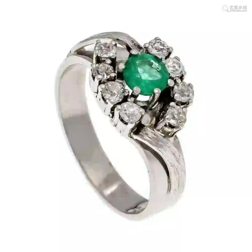 Emerald old European cut diamond r