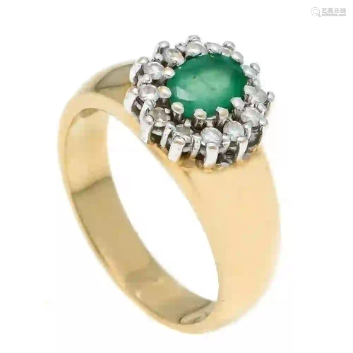 Emerald and diamond ring GG / WG 5