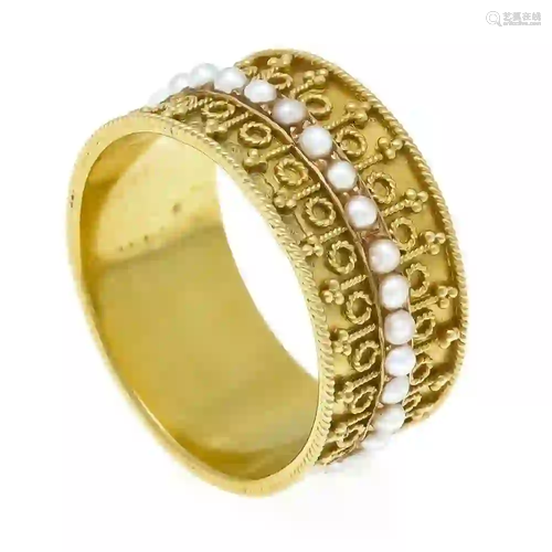 River pearl ring GG 625/000 (15 Kt