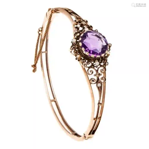 Amethyst oriental pearl bangle RG