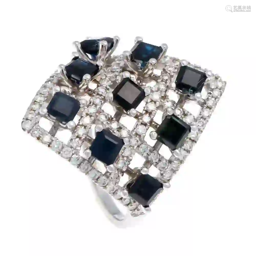 Sapphire-brilliant-ring WG 585/000