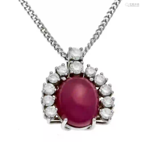 Ruby and diamond pendant WG 585/00