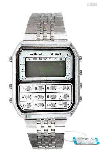 CASIO men's quartz watch with calc