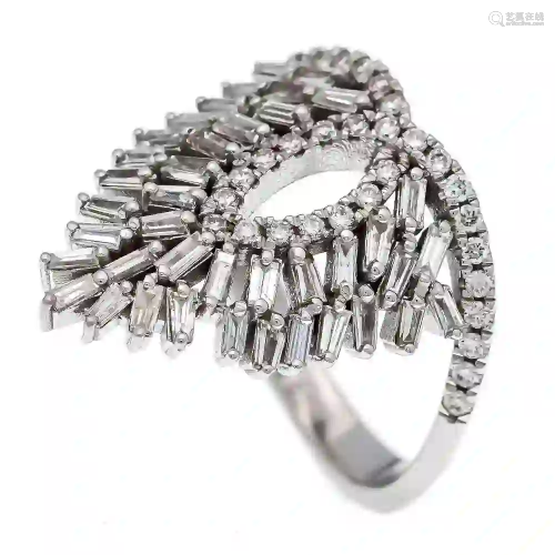 Brilliant ring WG 585/000 with dia