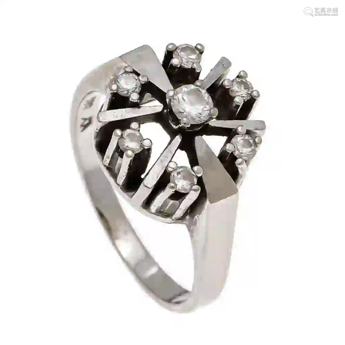 Diamond ring WG 585/000 with 7 bri