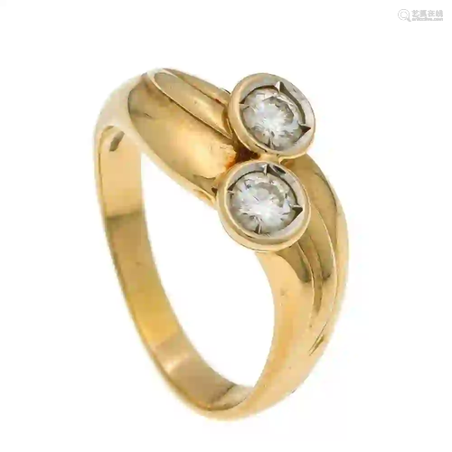 Diamond ring, gold ring 585/000 wi