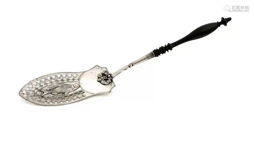 Fish/pie server, 19th c. silver (1