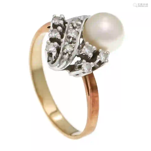 Akoya diamond ring GG / WG 585/000