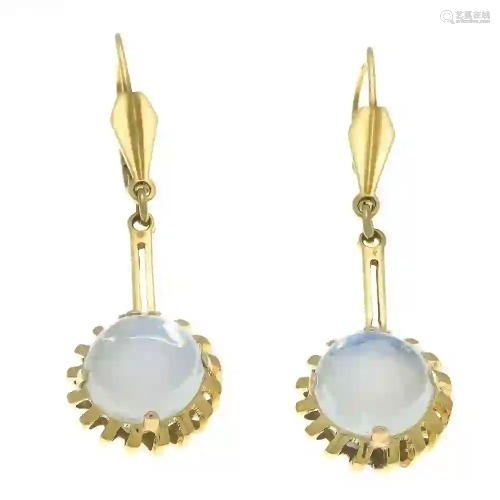 Moonstone earrings GG 585/000 with