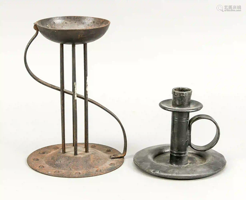 3 candlesticks, England circa 1920