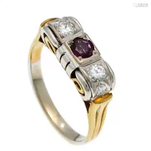 Ruby and diamond ring GG / WG 585/