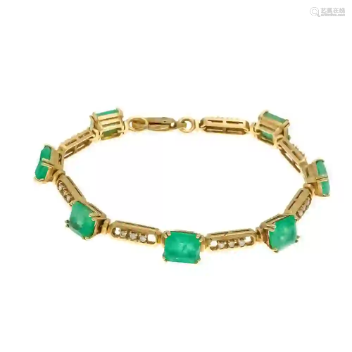 Emerald and diamond bracelet GG 58