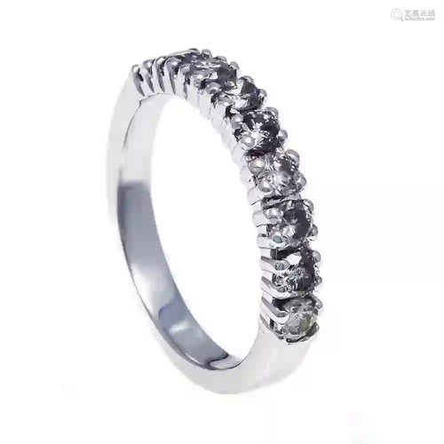 Diamond ring WG 585/000 with 7 bri