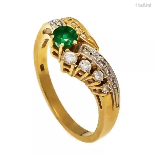 Emerald and diamond ring GG / WG 5