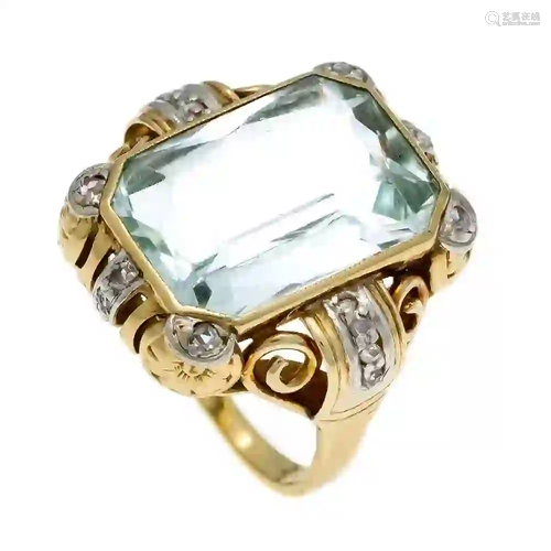 Aquamarine ring GG 585/000 with a