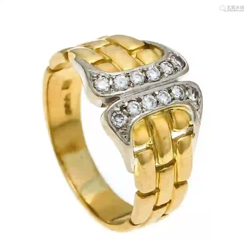 Diamond ring GG / WG 750/000 with