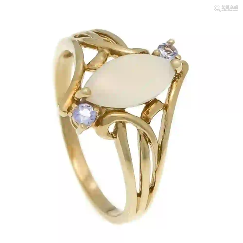 Opal tanzanite ring GG 333/000 wit