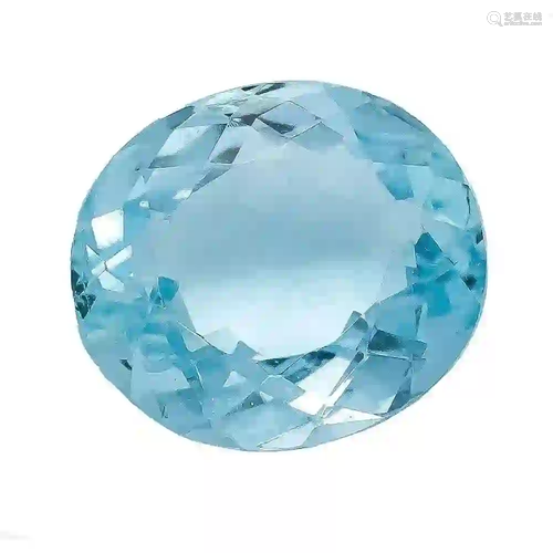 Aquamarine 8.49 ct, oval fac., Goo