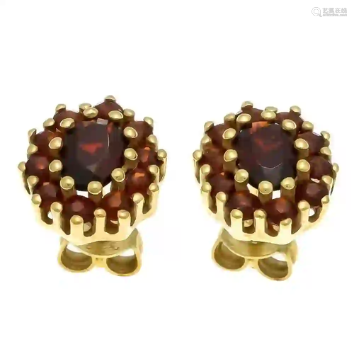 Garnet ear studs GG 333/000 with o