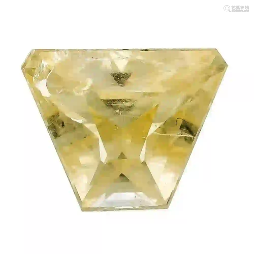 Yellow sapphire 6.98 ct, fancy cut