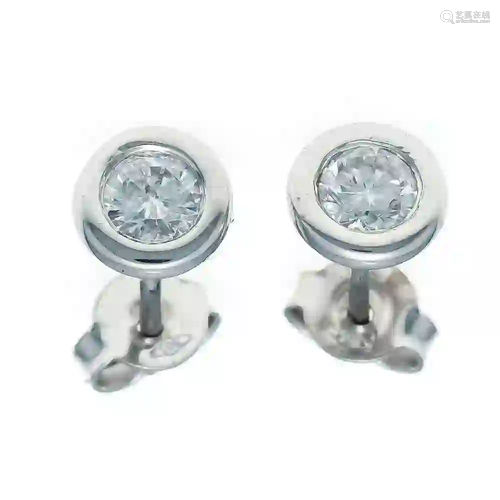 Diamond ear studs WG 585/000 with