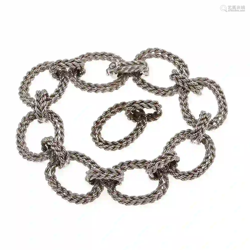 Bracelet WG 750/000 box clasp with