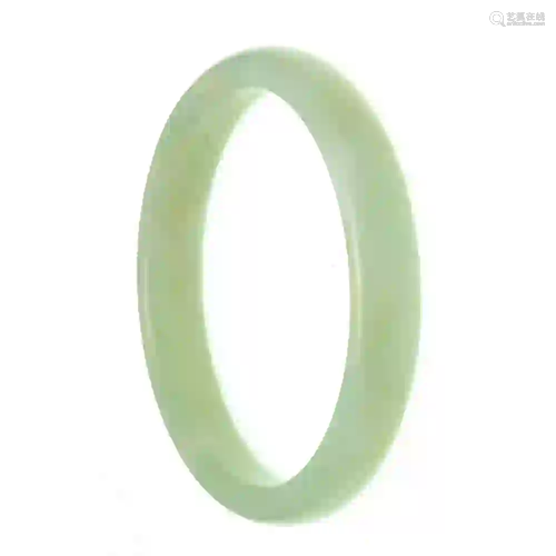 Jade bangle, light green jade, wid