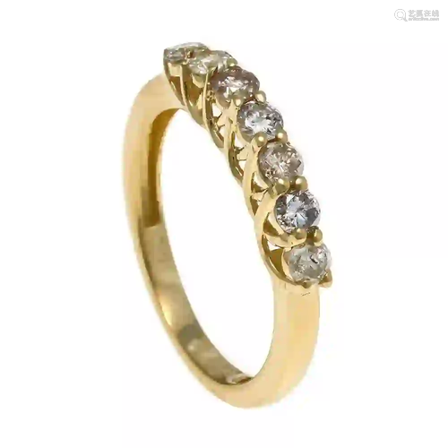 Diamond ring, GG 585/000 with 7 br