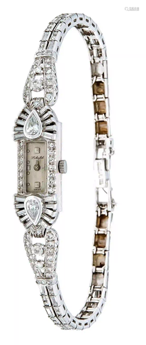 Ladies wristwatch platinum/iridium