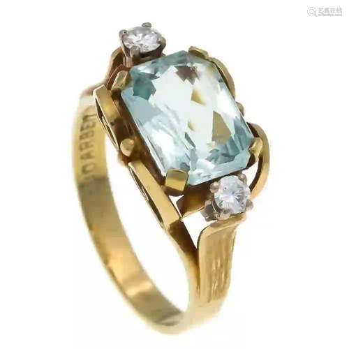 Aquamarine diamond ring GG 585/000