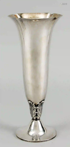 Vase, Sweden, 1900, MZ, silver 813