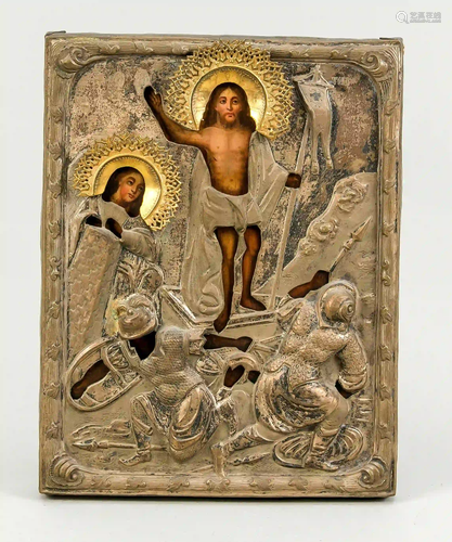 Icon with resurrection scene, Russi