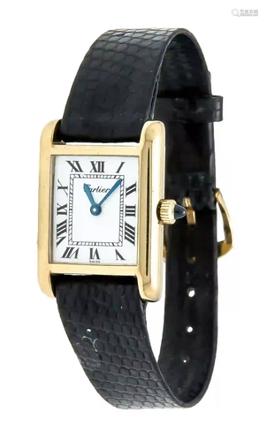 Cartier tank silver gold plated, m