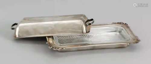 Rectangular butter dish, 20th cent