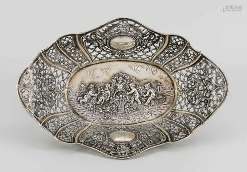 Large oval breakthrough bowl, 20th